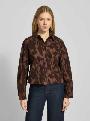 Kurtka koszulowa z diagonalu z zapięciem na guziki i kołnierzem kent JAKE*S STUDIO WOMAN