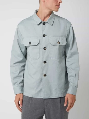 Kurtka koszulowa z dodatkiem bawełny model ‘Menofi’ DOPPI AA
