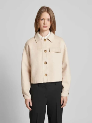 Kurtka koszulowa z dodatkiem wełny i detalem z logo Christian Berg Woman Selection