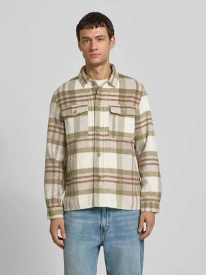 Kurtka koszulowa z listwą guzikową lindbergh