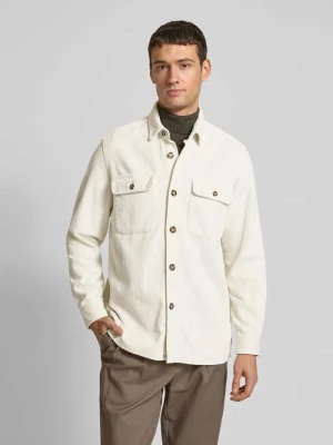 Kurtka koszulowa z listwą guzikową model ‘Corduroy’ FYNCH-HATTON