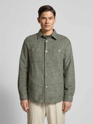 Kurtka koszulowa z listwą z zatrzaskami maerz muenchen