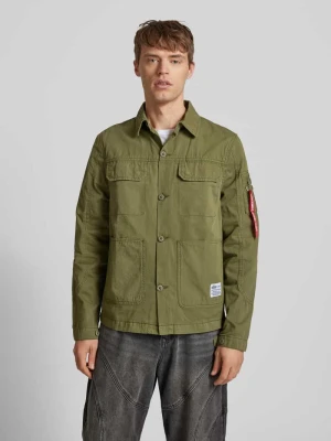 Kurtka koszulowa z naszywką z logo alpha industries