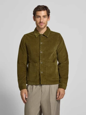 Kurtka koszulowa z wpuszczanymi kieszeniami model 'HOLMDRUP' Casual Friday Khaki
