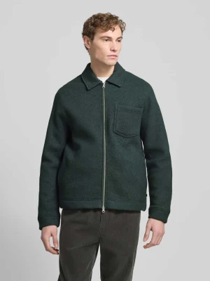 Kurtka koszulowa o kroju regular fit z czystej wełny model ‘HANNES’ Samsøe Samsøe