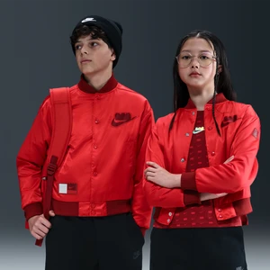 Kurtka koszykarska dla dużych dzieci z kolekcji Nike x LEGO® - Czerwony