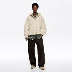 Kurtka krótka pikowana kaptur kość słoniowa BIMBA Y LOLA