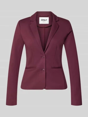 Kurtka krótka w kroju slim fit z mieszanka wiskozy model 'POPTRASH' Only Bordowy