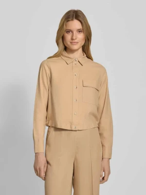 Kurtka lniana z wykładanym kołnierzem Zero