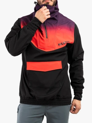 Kurtka Majesty Anorak Softshell - black/red