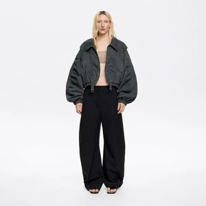 Kurtka marszczenie oversize czarna BIMBA Y LOLA