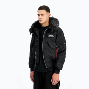 Kurtka męska Alpha Industries 45/P Hooded Custom Bomber black/black