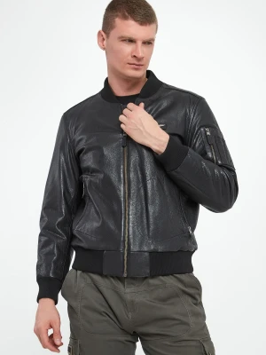 Kurtka męska bomberka skórzana AERONAUTICA MILITARE