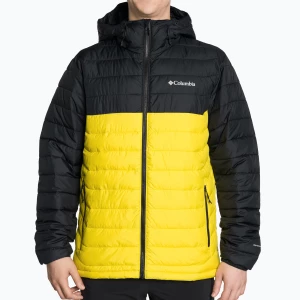 Kurtka męska Columbia Powder Lite Hooded laser lemon/black