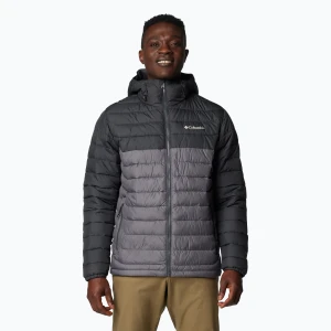 Kurtka męska Columbia Powder Lite II Hooded city grey / shark