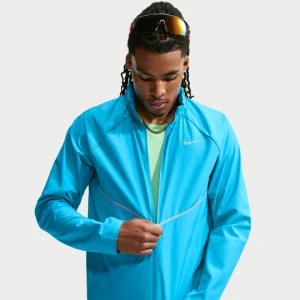 Kurtka męska do biegania z ochroną przed promieniowaniem UV Repel Nike Miler - Niebieski