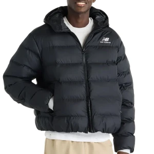 Kurtka męska New Balance Boston Puffer MJ62G17OBK - czarne