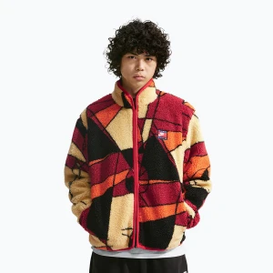Kurtka męska Nike Club Winterized Full-Zip university red / soft yellow / black