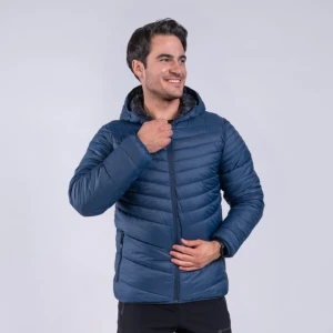 Kurtka męska ocieplana dwustronna Erom granatowo-czarna Alpine Pro