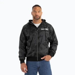 Kurtka męska Pitbull Athletic Hilltop Hooded Nylon black