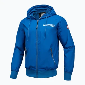 Kurtka męska Pitbull Athletic Hilltop Hooded Nylon blue