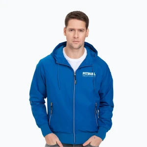 Kurtka męska Pitbull Athletic Hooded Nylon royal blue