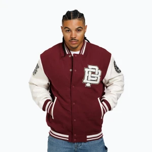 Kurtka męska Pitbull Fisher Pu Bomber burgundy