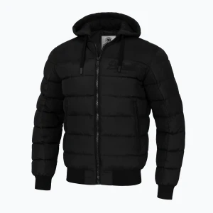 Kurtka męska Pitbull Hidden Quilted Hooded black/black