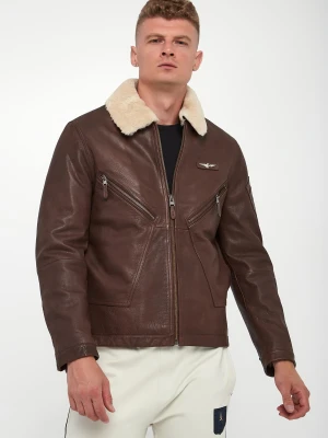 Kurtka męska skórzana AERONAUTICA MILITARE