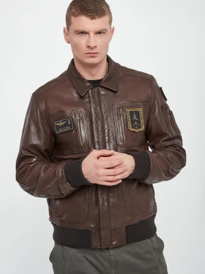 Kurtka męska skórzana AERONAUTICA MILITARE