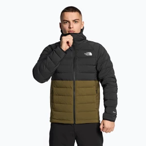 Kurtka męska The North Face Belleview Stretch Down Hoodie black/military olive