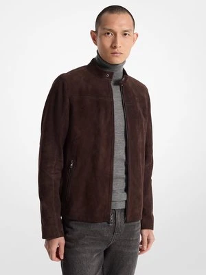 Kurtka motocyklowa z zamszu Michael Kors Mens