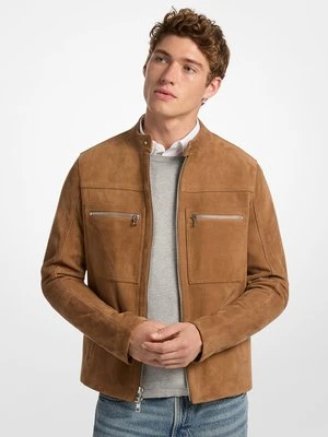 Kurtka motocyklowa z zamszu Michael Kors Mens