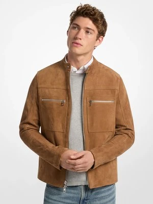 Kurtka motocyklowa z zamszu Michael Kors Mens