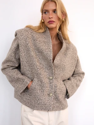 KURTKA MURPHY WOOL BEIGE MADE BY US