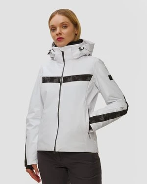 Kurtka Narciarska Damska Descente Glitter Line Jacket Biała