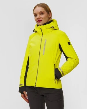 Kurtka Narciarska Damska Descente Shirring Jacket żółta