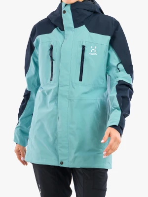 Kurtka narciarska damska Haglofs Elation GTX Jacket - frost blue/tarn blue