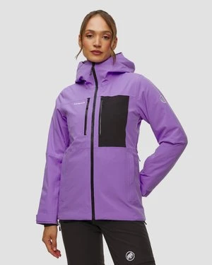 Kurtka Narciarska Damska Mammut Stoney Hs Thermo Hooded Jacket Women Fioletowa