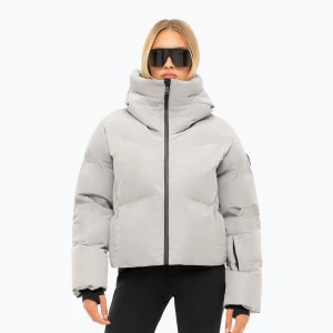Kurtka narciarska damska Nikkie Newport Melange grey/melange