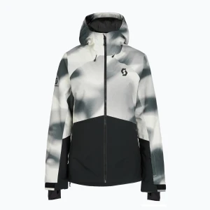 Kurtka narciarska damska SCOTT Ultimate Dryo 10 dust white print/black