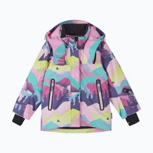 Kurtka narciarska dziecięca Reima Kiiruna grey pink
