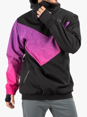 Kurtka narciarska Majesty Shadow Softshell - blk/purple