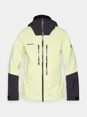 Kurtka narciarska Mammut żółty neon