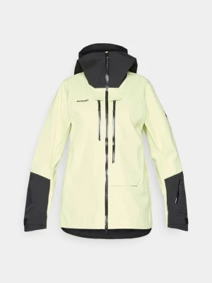 Kurtka narciarska Mammut żółty neon