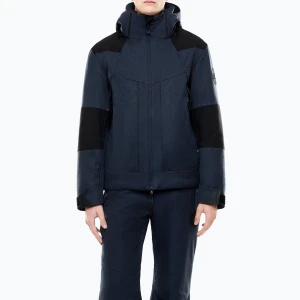 Kurtka narciarska męska EA7 Emporio Armani Elitary Fashion fancy blue herringbo Granatowy