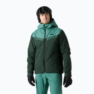Kurtka narciarska męska Helly Hansen Alpine Inslated dark jungle Zielony
