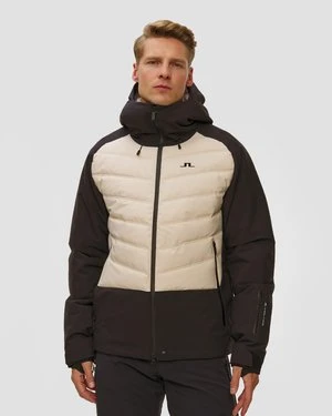 Kurtka Narciarska Męska J.lindeberg Woody Jacket Czarno-kremowa J Lindeberg