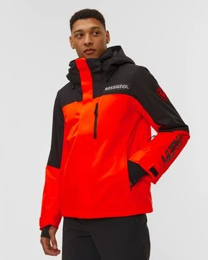 Kurtka Narciarska Męska Rossignol Hero Velika Insulated Jkt Czerwono-czarna