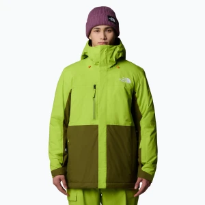 Kurtka narciarska męska The North Face Freedom Insulated meadow brass/forest olive